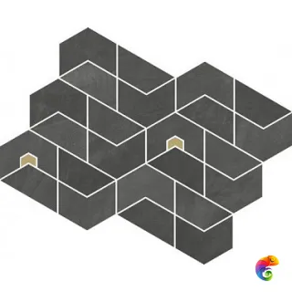 Мозаика Continuum Petrol Mosaico Jewel  31,1x38,2