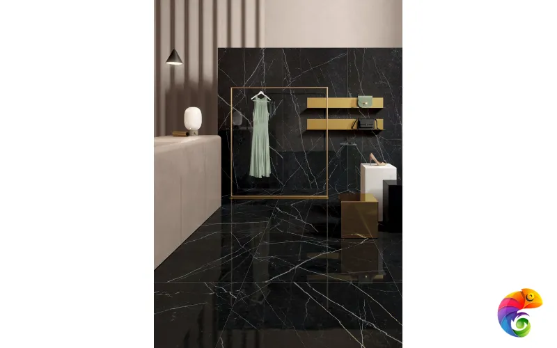 Керамогранит Lea Ceramiche Slimtech Delight Marquina Nero NAT 120x260
