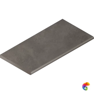 Italon Керамогранитный бортик Millennium X2 Bordo Round Black 30x60 Nat