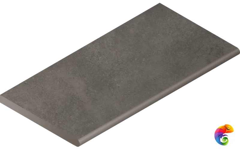 Italon Керамогранитный бортик Millennium X2 Bordo Round Black 30x60 Nat
