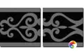 Керамическая плитка Petrachers Gran Gala Vogue Fascia Nero 31,5x63