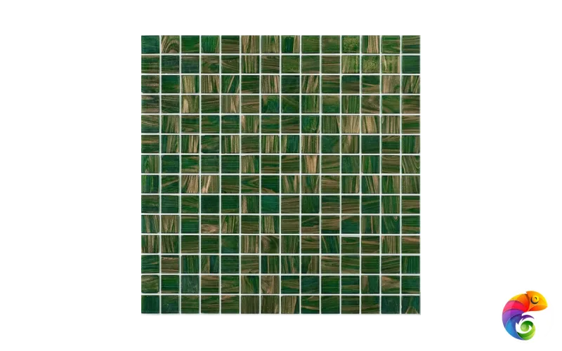 Rose Mosaic Стеклянная мозаика 1x1 G28(5) сетка 318х318