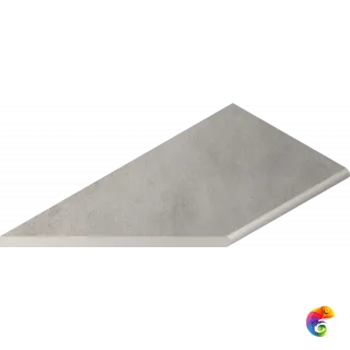 Italon Керамогранитный бортик Millennium X2 Bordo Round SX Silver 30x60 Nat
