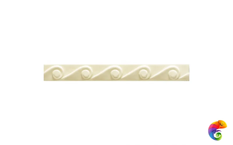 Бордюр Ceramiche Grazia Essenze Onda Magnolia Craquele 3x26