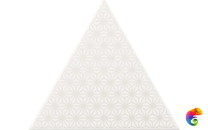 Керамическая плитка Petracers Triangolo Stella Grigio Su Bianco 17x17