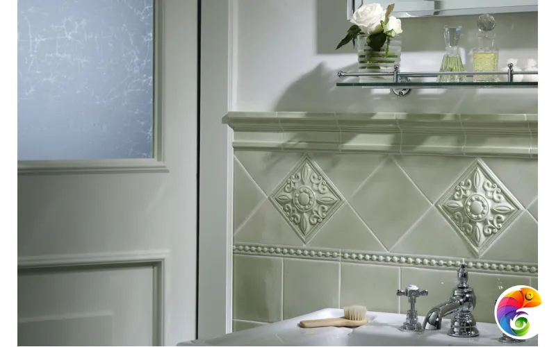 Бордюр Ceramiche Grazia Essenze Listello P. Felce Craquele 2,5x26