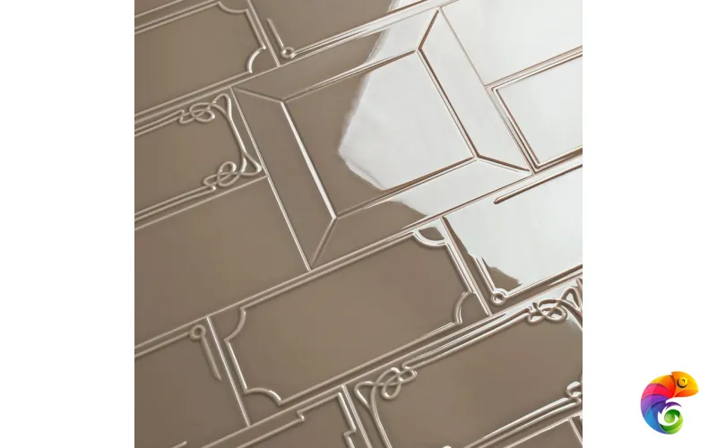 Керамическая плитка Etruria Design Art Deco Vectorframe E Deep Chestnut 1° Scelta 12,5x25