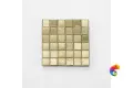 Agold Стеклянная мозаика 2x2 золото формованное гладкое желтое AFY-2021 сетка 327х327