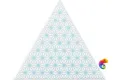 Керамическая плитка Petracers Triangolo Stella Azzurro Su Bianco 17x17