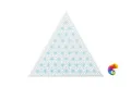 Керамическая плитка Petracers Triangolo Stella Azzurro Su Bianco 17x17