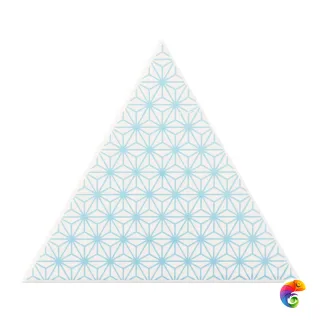 Керамическая плитка Petracers Triangolo Stella Azzurro Su Bianco 17x17