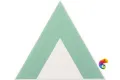 Керамическая плитка Petracers Triangolo Pinco Verde Su Bianco 17x17