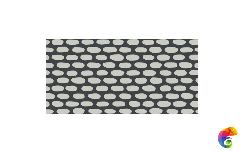 Керамогранит Mutina Tape Cobble Half Black 20,5x20,5