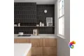 Плитка Equipe Costa Nova Black Matt 5x20 см