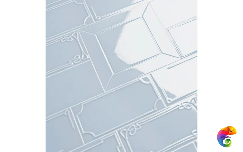 Керамическая плитка Etruria Design Art Deco Vectorframe B Light Blue 1° Scelta 12,5x25