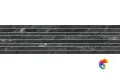 Керамогранит Италон Скайфолл Неро Татами Натуральный 20x80