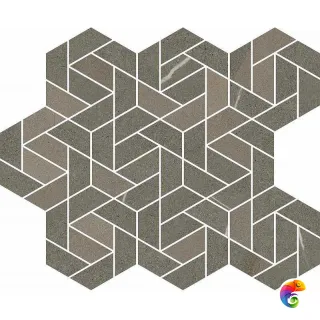 Керамогранит Italon Metropolis Mosaico Icon Arcadia Brown 28,6x34,7