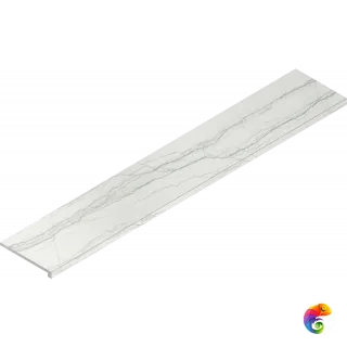 Italon Керамогранитная ступень Charme Advance Scalino Ang. DX Platinum 33x160