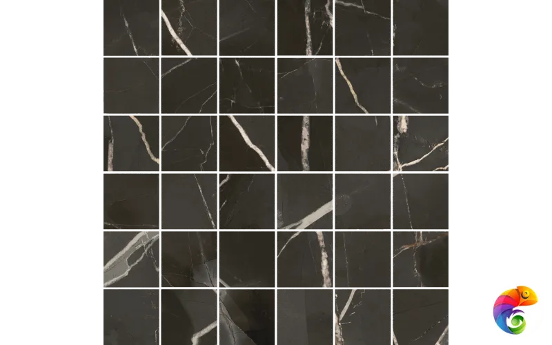Italon Керамогранитная мозаика Stellaris Absolut Black Mosaico 30x30 Matt