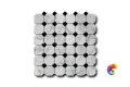 Мозаика ART NATURA Octagon Pattern MM Octagon-Bianco+Nero 30,5x30,5