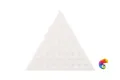 Керамическая плитка Petracers Triangolo Stella Grigio Su Bianco 17x17