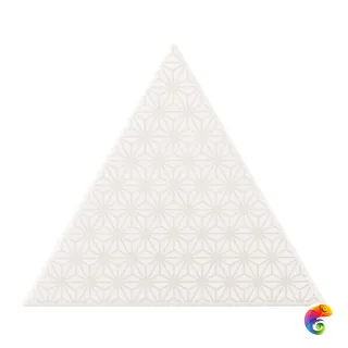 Керамическая плитка Petracers Triangolo Stella Grigio Su Bianco 17x17