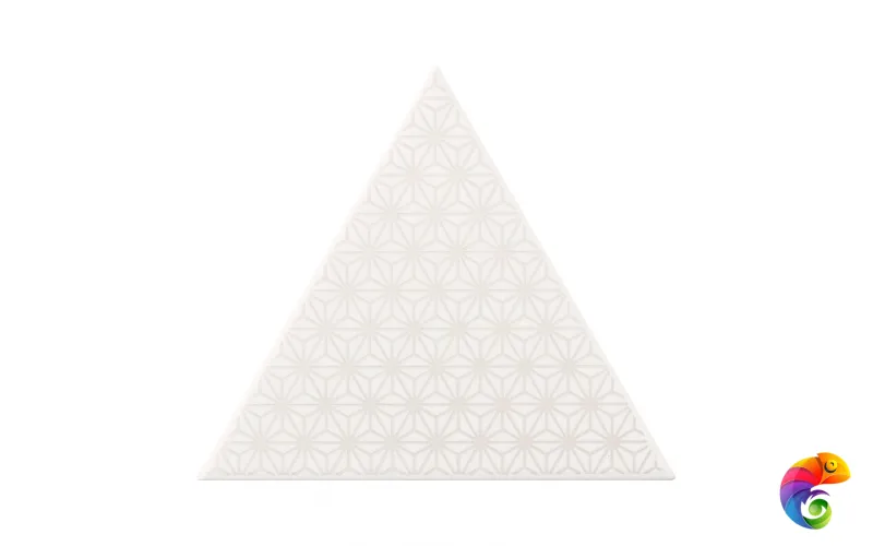 Керамическая плитка Petracers Triangolo Stella Grigio Su Bianco 17x17