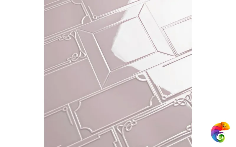 Керамическая плитка Etruria Design Art Deco Vectorframe E Light Pink 1° Scelta 12,5x25