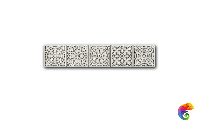 Керамогранит Polis Domus Aurea Listello Platine Matt 8,5x45