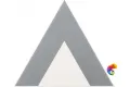 Керамическая плитка Petracers Triangolo Pinco Platino Su Bianco 17x17