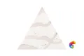 Керамическая плитка Petracers Triangolo Splash Grigio Su Bianco 17x17