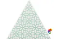 Керамическая плитка Petracers Triangolo Gipsy Verde Su Bianco 17x17
