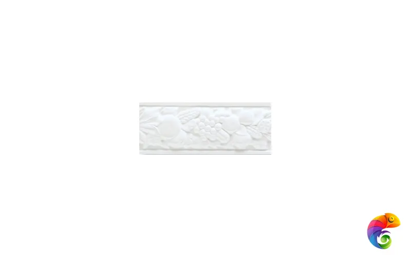 Бордюр Ceramiche Grazia Boiserie Robbiana Bianco Craquele 8x20