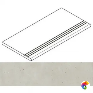 Italon Керамогранит Avantgarde x2 Pure Gradino Round Grip 30x120 Dx