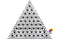 Керамическая плитка Petracers Triangolo Stella Nero Su Bianco 17x17