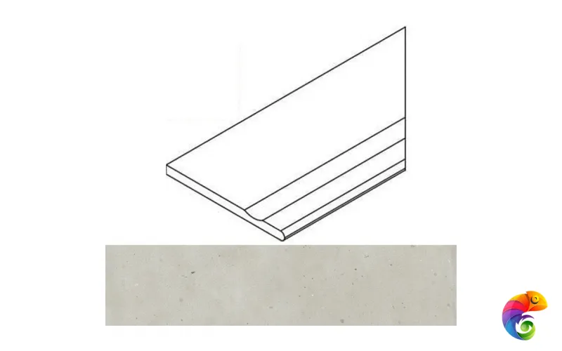 Italon Бордюр из керамогранита Avantgarde Pure Bordo 30x120 Svasato Round Dx