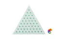 Керамическая плитка Petracers Triangolo Stella Verde Su Bianco 17x17