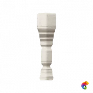 Вставка Ceramiche Grazia Epoque Angolo Terminal Pitti Bianco Craquele 2x12