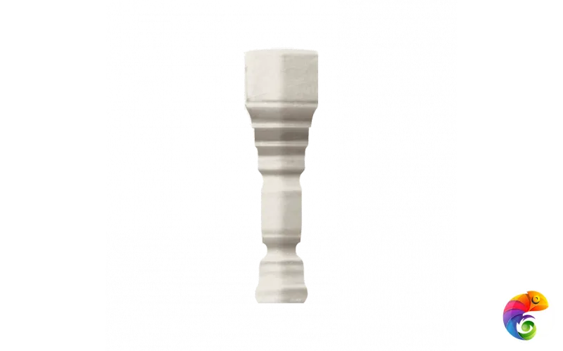 Вставка Ceramiche Grazia Epoque Angolo Terminal Pitti Bianco Craquele 2x12