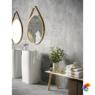Refin Керамогранит Reliefs Pedra Azul Hammered Grey R 60x120