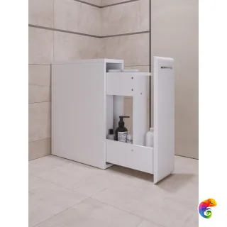 Тумба в туалет DIWO Суздаль 19x64x50 напольная, белая
