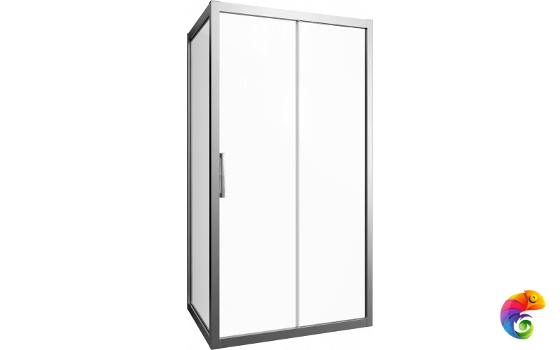 Душевой уголок STWORKI Эстерсунд 120x80 см профиль хром матовый, прозрачное стекло, прямоугольный
