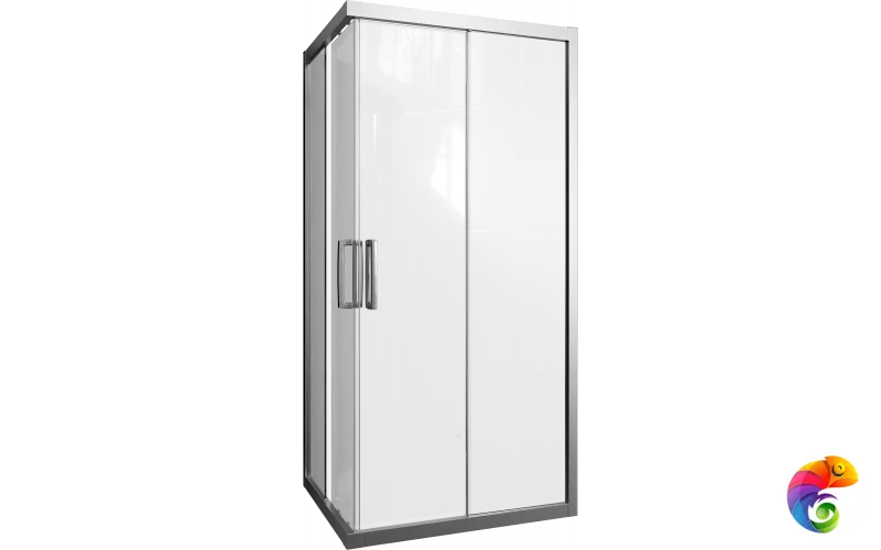 Душевой уголок STWORKI Карлстад 90x80 см профиль хром матовый