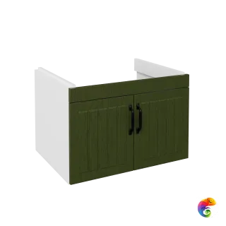 Тумба под раковину без столешницы DIWO Сочи 60x44 подвесная, зеленая