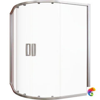 Душевой уголок STWORKI Хельсинки 120x120 см профиль хром матовый