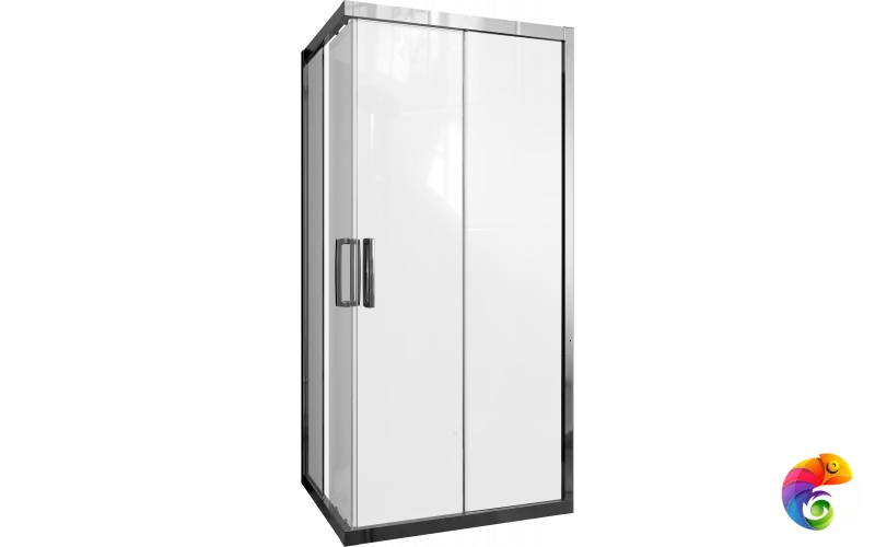 Душевой уголок STWORKI Карлстад 100x80 см профиль хром глянец