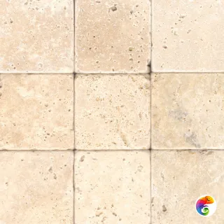 Плитка PROVANCE 10X10X1, незаполненный травертин