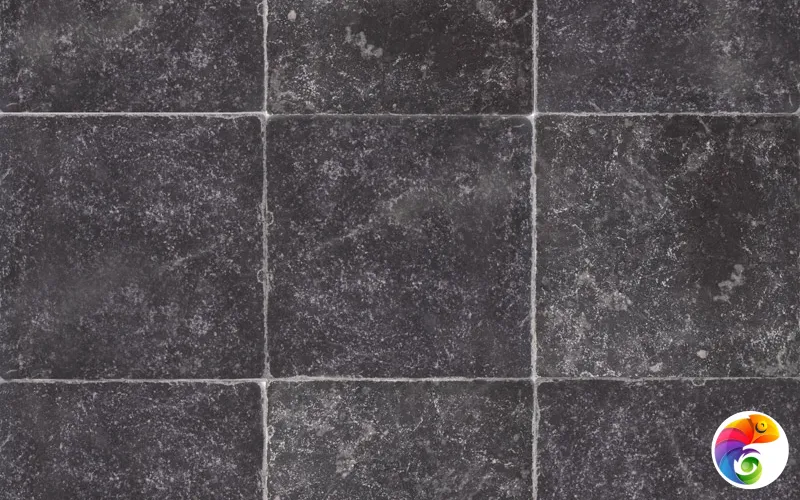 Плитка BLACK MARBLE TUMBLED (Черный) 10X10X1, натур. мрамор