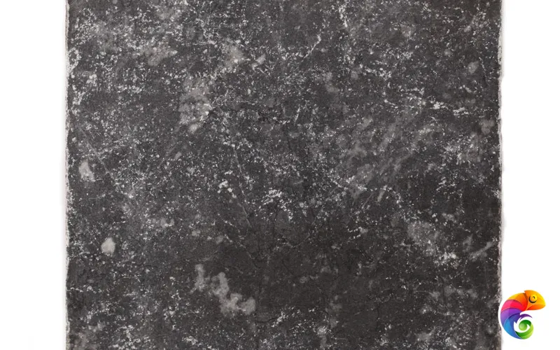 Плитка BLACK MARBLE TUMBLED (Черный) 20X20X1, натур. мрамор