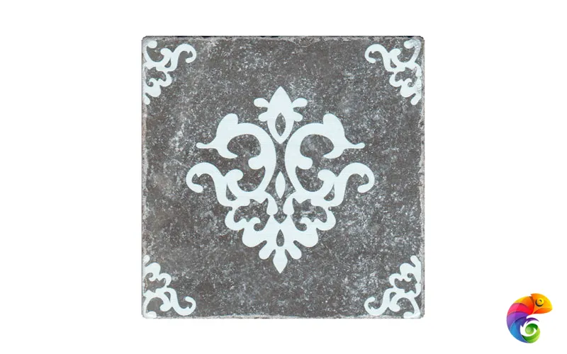 Декор BLACK MARBLE MOTIF №3 (Черный) 10X10